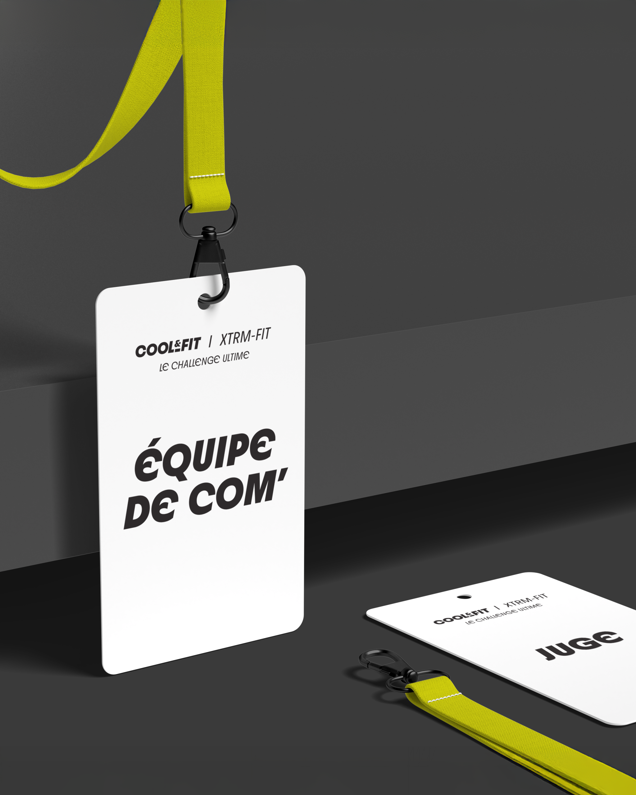 Présentation visuelle de la police d'écriture utilisée et ses variations, texte vert sur fond beige.<br />
Phrase présentée : du frais et local, chez vous, en un clic !"